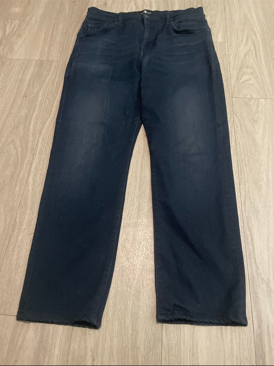 7 For All Mankind Denim - 7 For All Mankind Women's Straight-Leg Jeans in Dark Navy